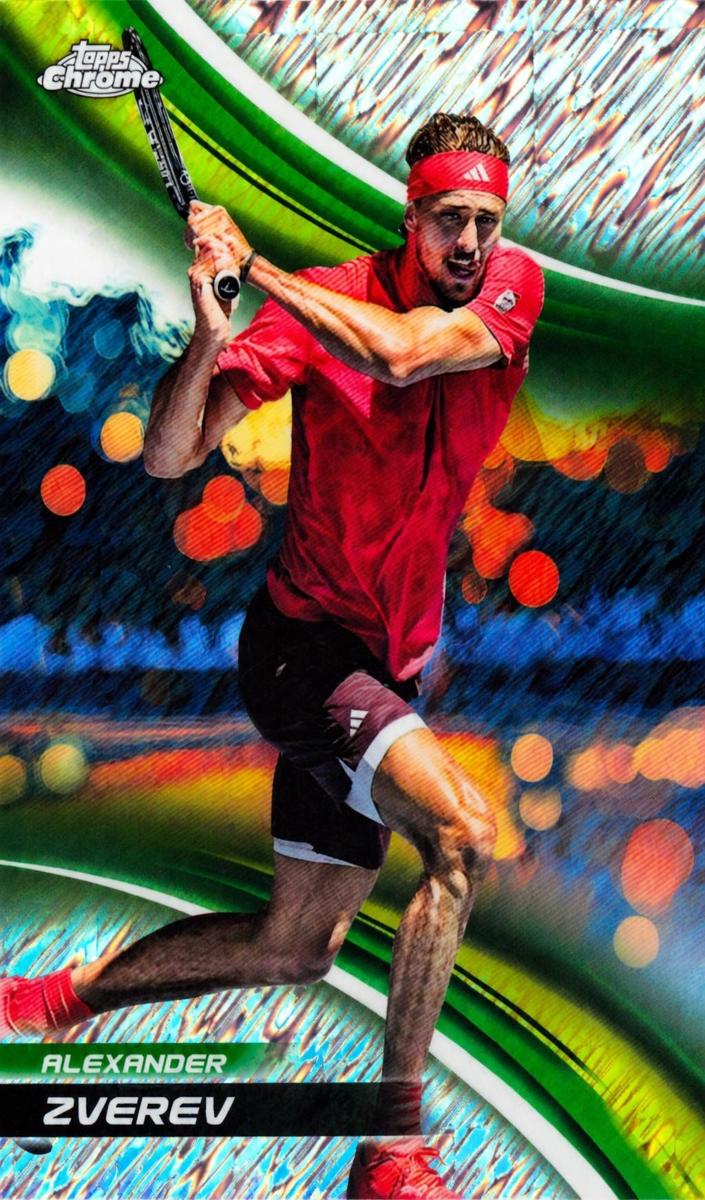 2025 Topps Chrome Sapphire Alexander Zverev #250 card