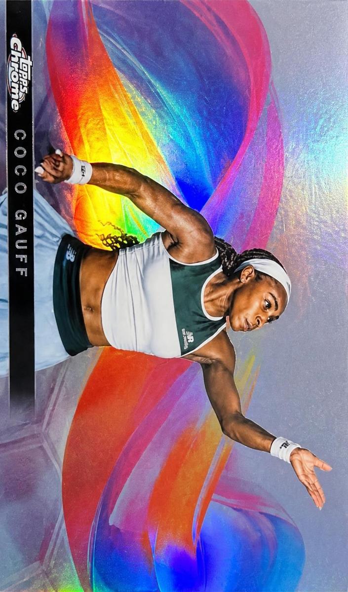 2025 Topps Chrome Helix Coco Gauff #HLX-2 card