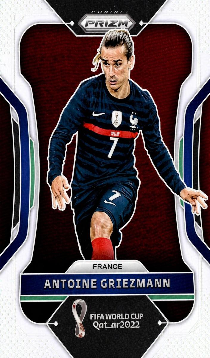 2022 Panini Prizm FIFA World Cup Qatar Antoine Griezmann [Silver] #96 card