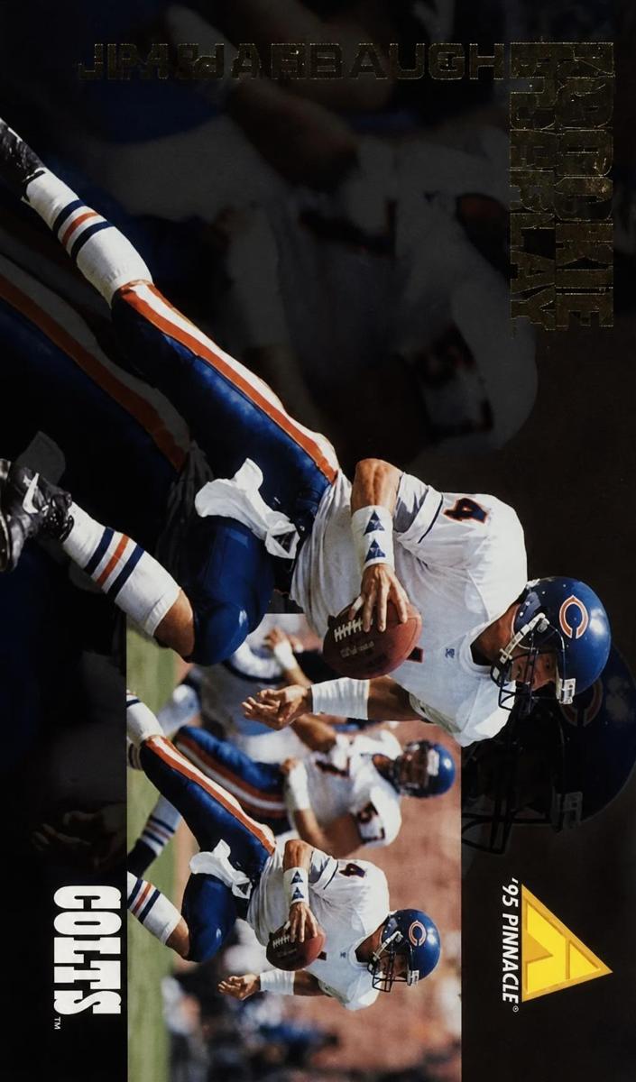 1995 Pinnacle Club Collection Jim Harbaugh #107 card