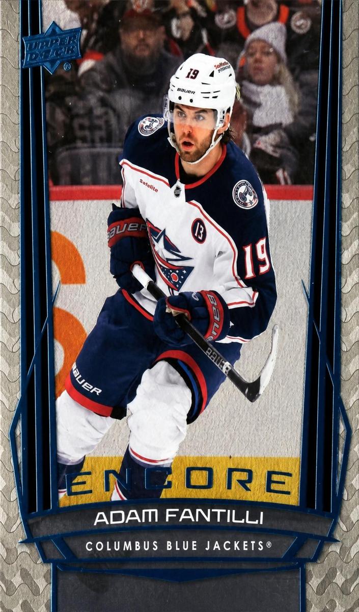 2025 Upper Deck Adam Fantilli [Blue] #E-11 card