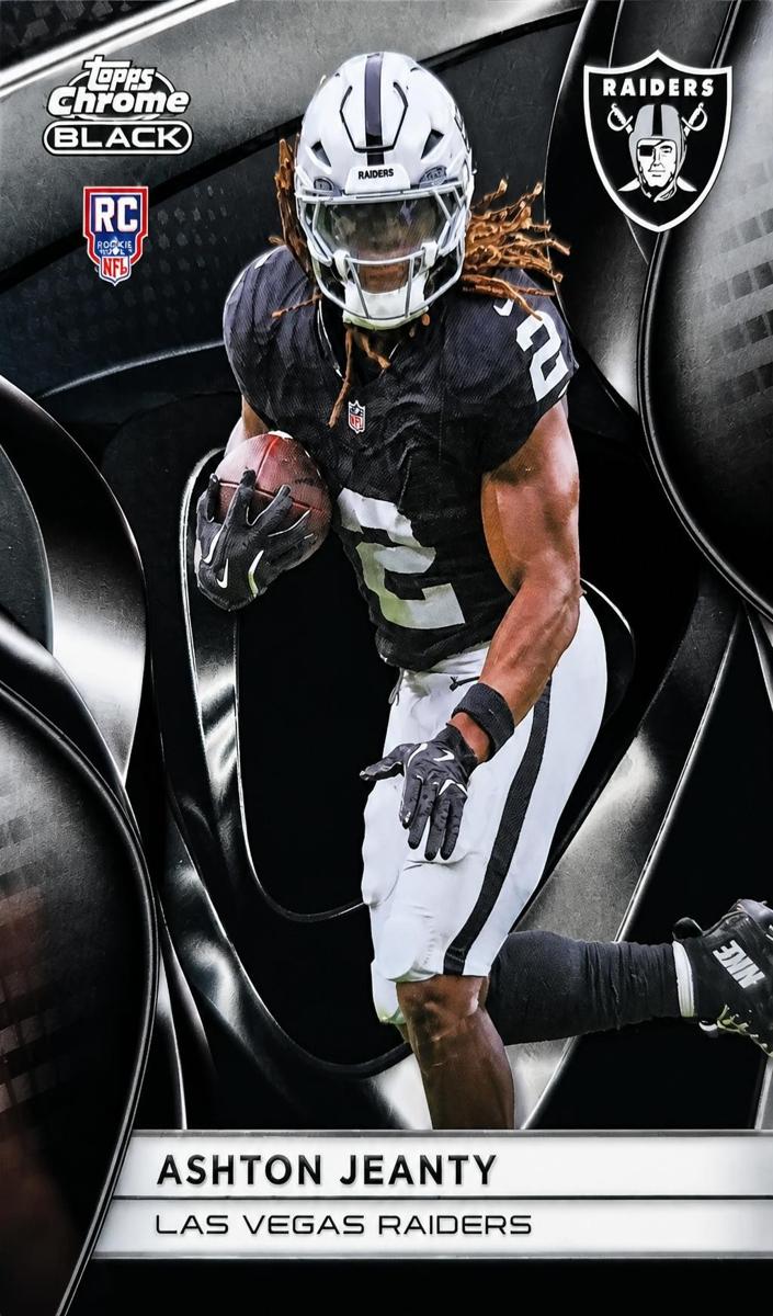2025 Topps Chrome Black Ashton Jeanty #125 card
