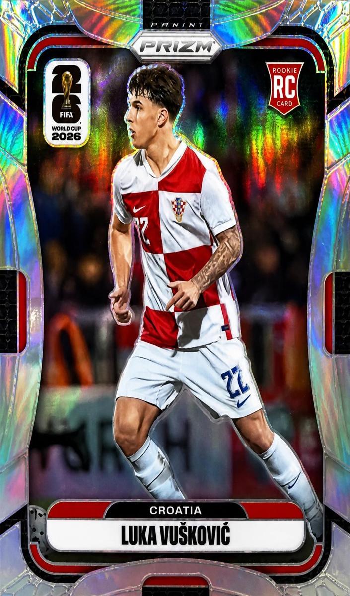2026 Panini Prizm FIFA World Cup Luka Vuskovic [Silver] #192 card