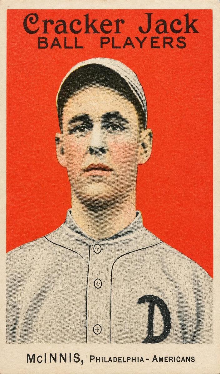 1914 E145 Cracker Jack John McInnis #10 card