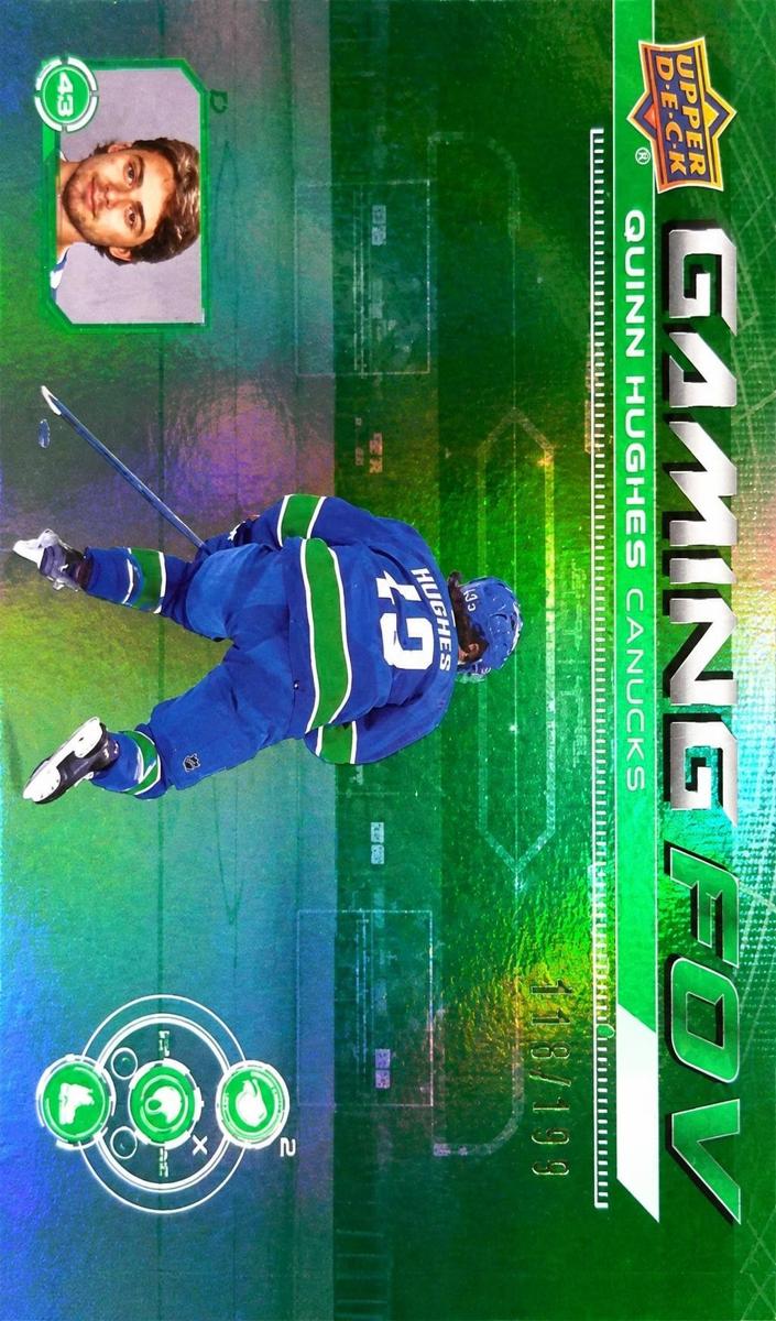 2024 Upper Deck Quinn Hughes [Green] #GFOV-21 card