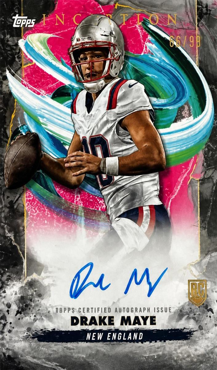 2024 Topps Inception Rookie Autograph Drake Maye #RA-DM card