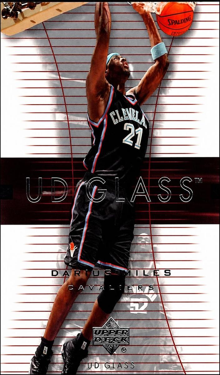 2003 UD Glass Darius Miles #7 card