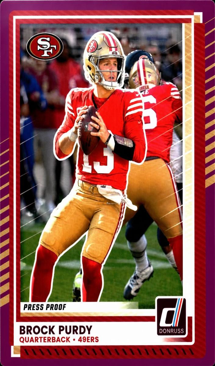 2025 Panini Donruss Brock Purdy #46 card