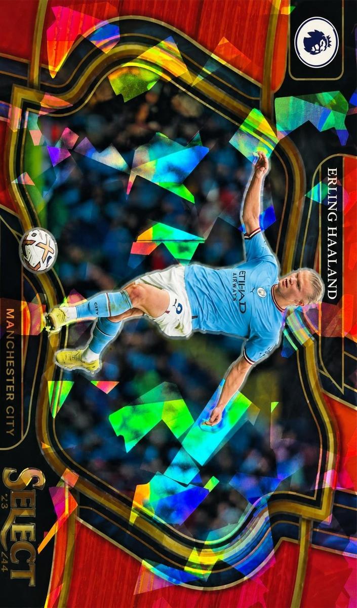 2022 Panini Select Premier League Erling Haaland [Red Ice] #208 card