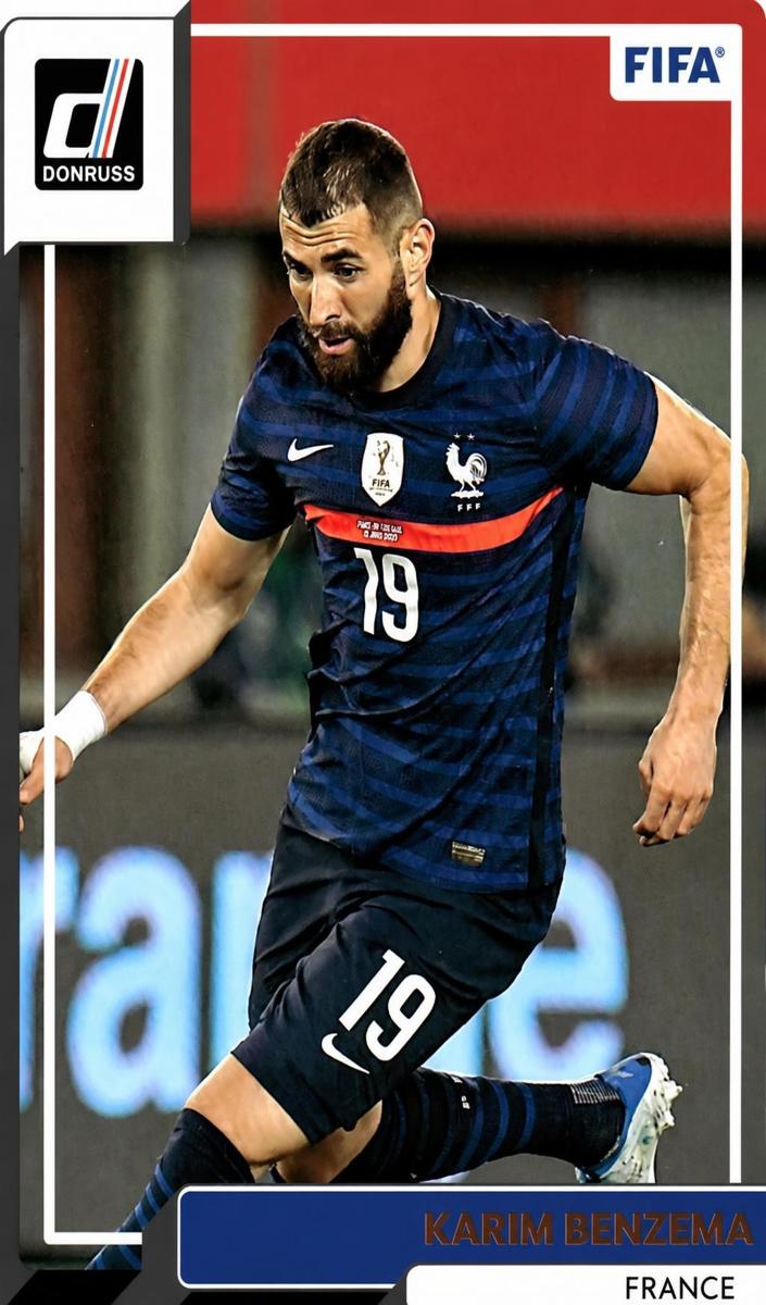 2022 Panini Donruss Karim Benzema [Purple] #49 card
