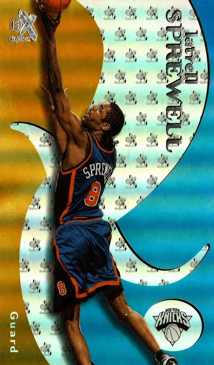 1999 Skybox E-X Latrell Sprewell #46 card