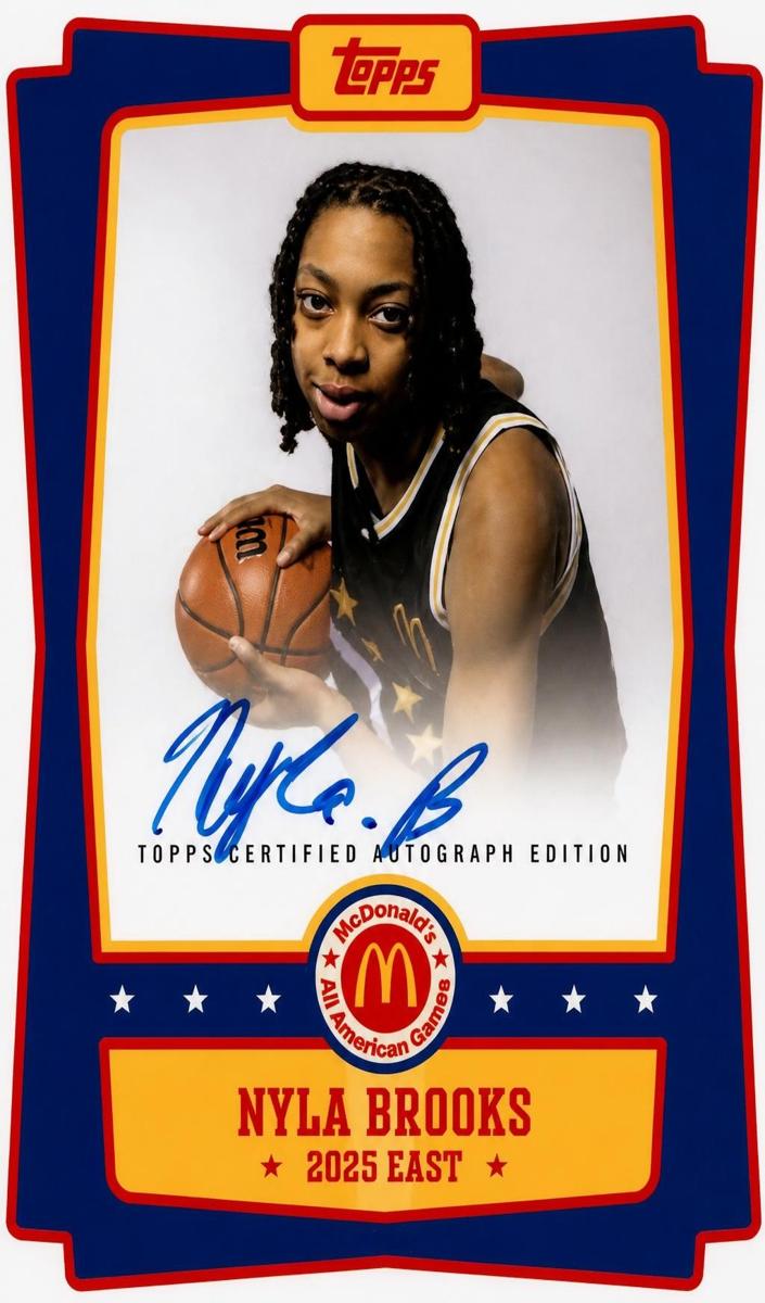 2025 Topps Chrome McDonald's All American Nyla Brooks #EA-NBR card