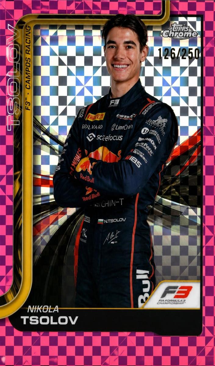 2025 Nikola Tsolov [Pink Checker Flag Refractor] #52