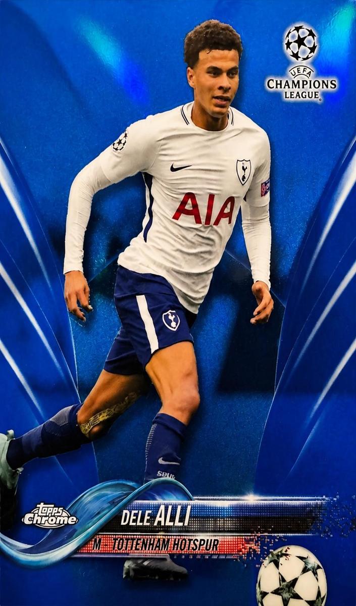 2017 Topps Chrome UEFA Champions League Dele Alli [Blue] #49 card