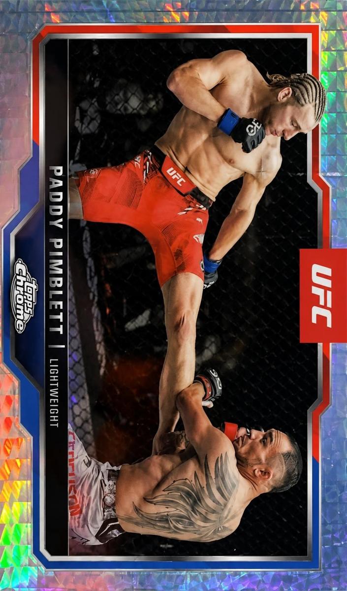 2025 Topps Chrome Paddy Pimblett [Prism Refractor] #177 card