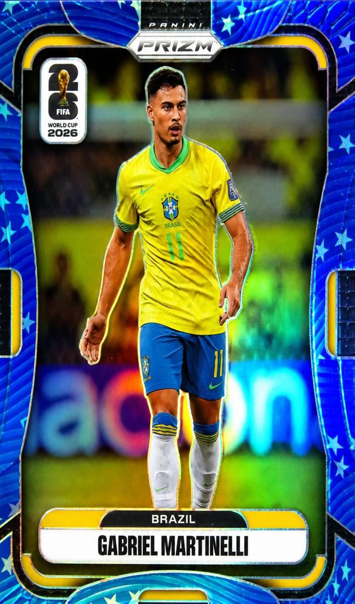 2026 Panini Prizm FIFA World Cup Gabriel Martinelli #91 card