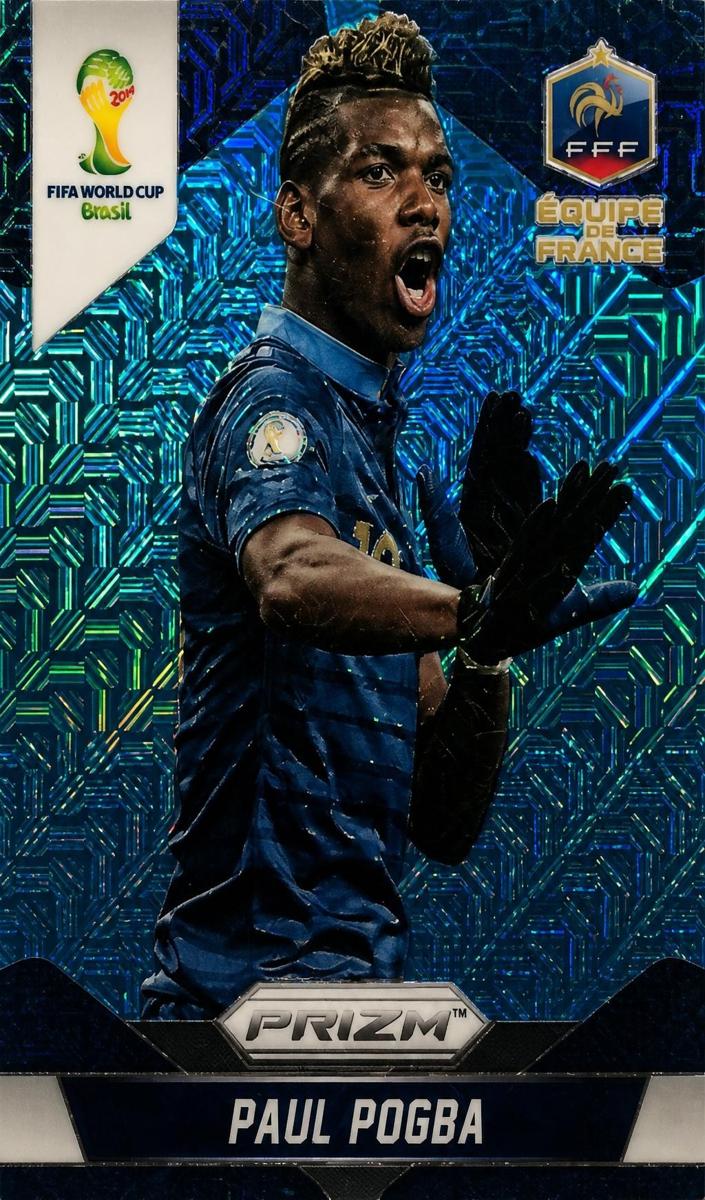 2014 Panini Prizm World Cup Paul Pogba [Blue Pulsar] #79 card