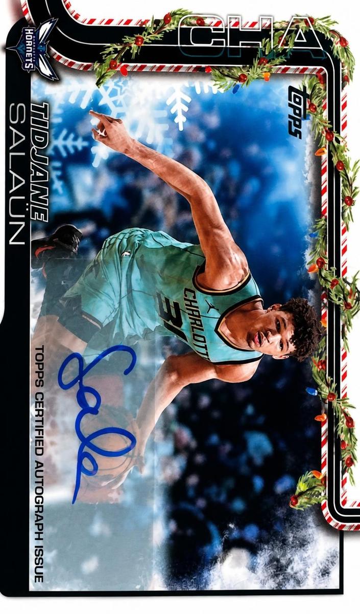 2025 Topps Holiday Tidjane Salaun #BCA-TS card