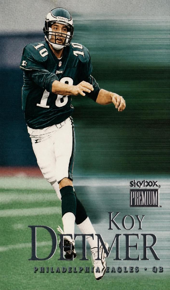 1999 Skybox Premium Koy Detmer #151 card