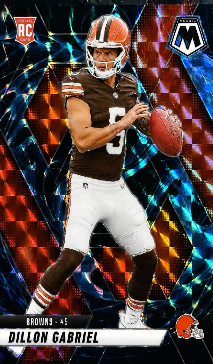 2025 Panini Mosaic Dillon Gabriel [Green] #332 card