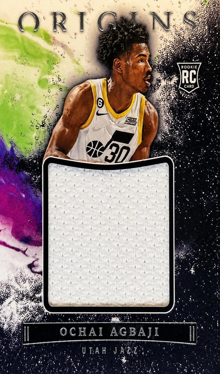 2022 Panini Origins Ochai Agbaji #JJ-OAJ card