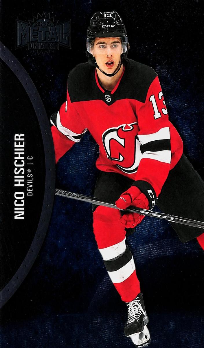 2021 Skybox Metal Universe Nico Hischier #16 card