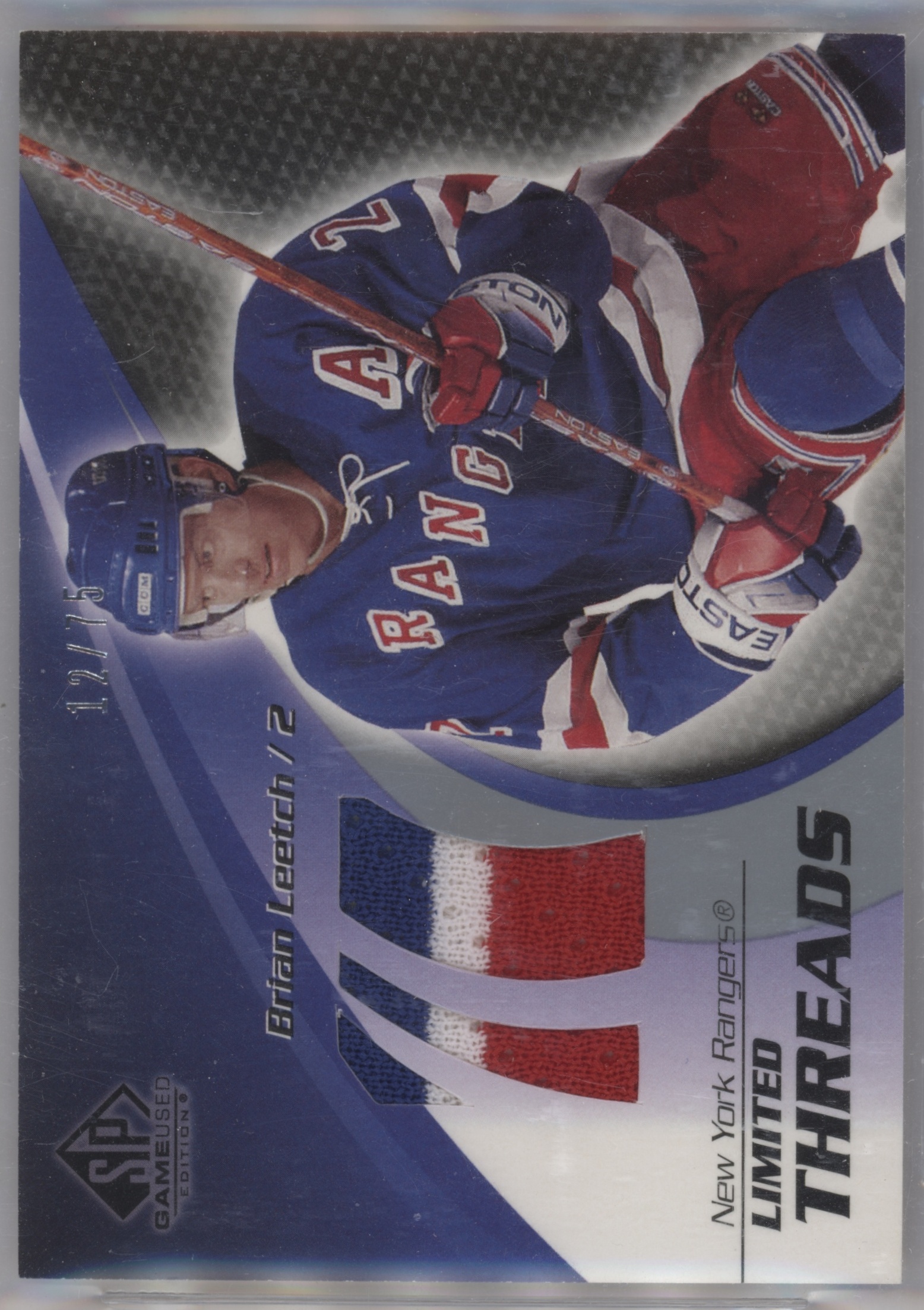 2003 SP Game Used Brian Leetch #LT-BL card