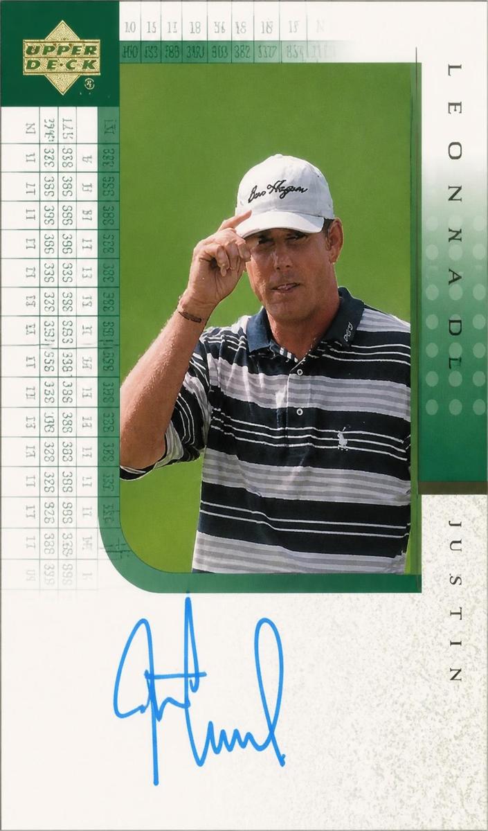 2001 Justin Leonard #JL