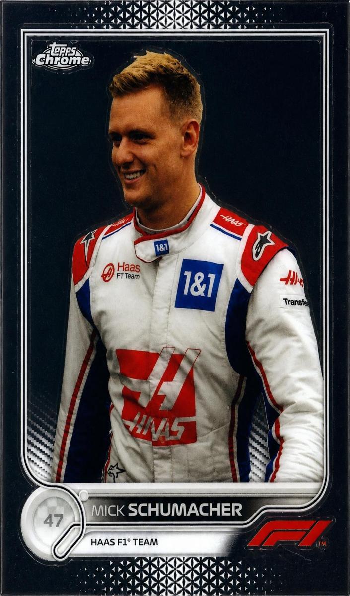 2022 Topps Chrome F1 Mick Schumacher #70 card