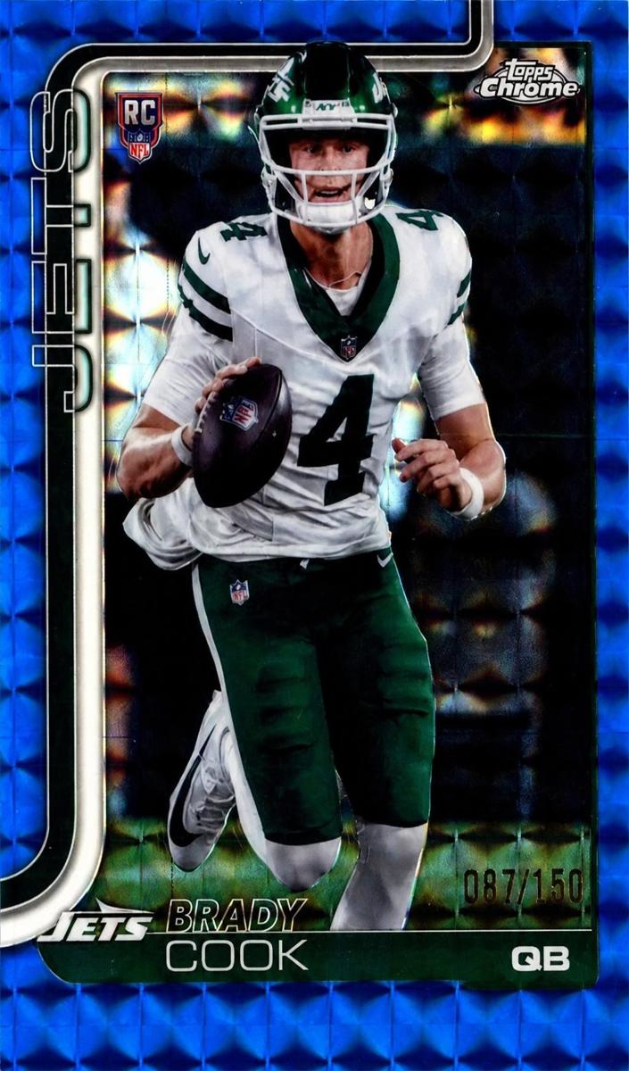 2025 Topps Chrome Brady Cook [Red White Blue Refractor] #319 card