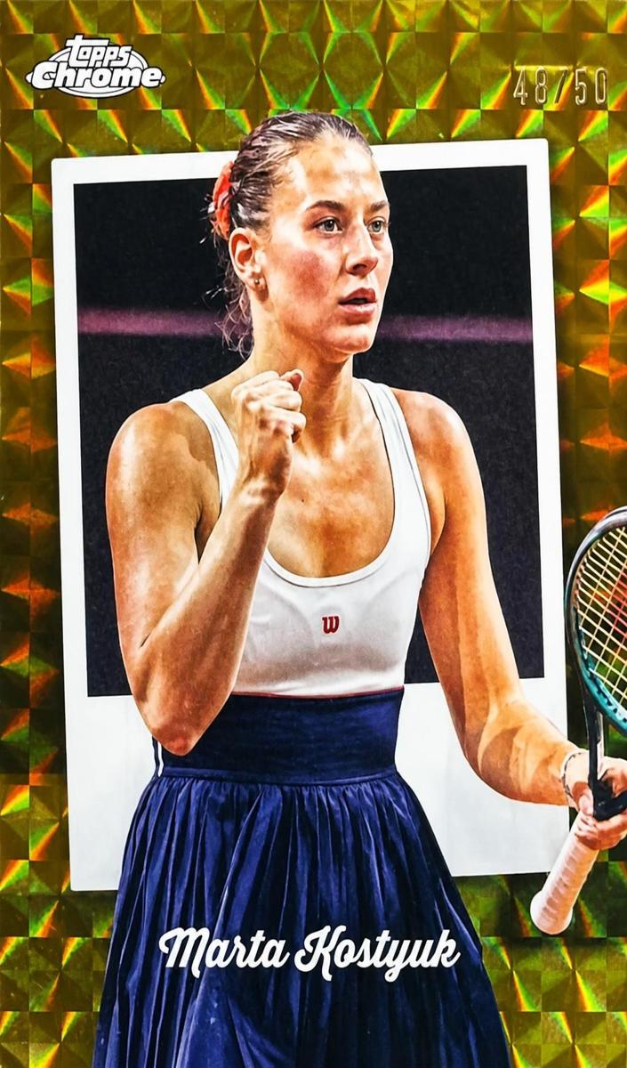 2025 Topps Chrome Captured Marta Kostyuk [Geometric] #CTD-19 card