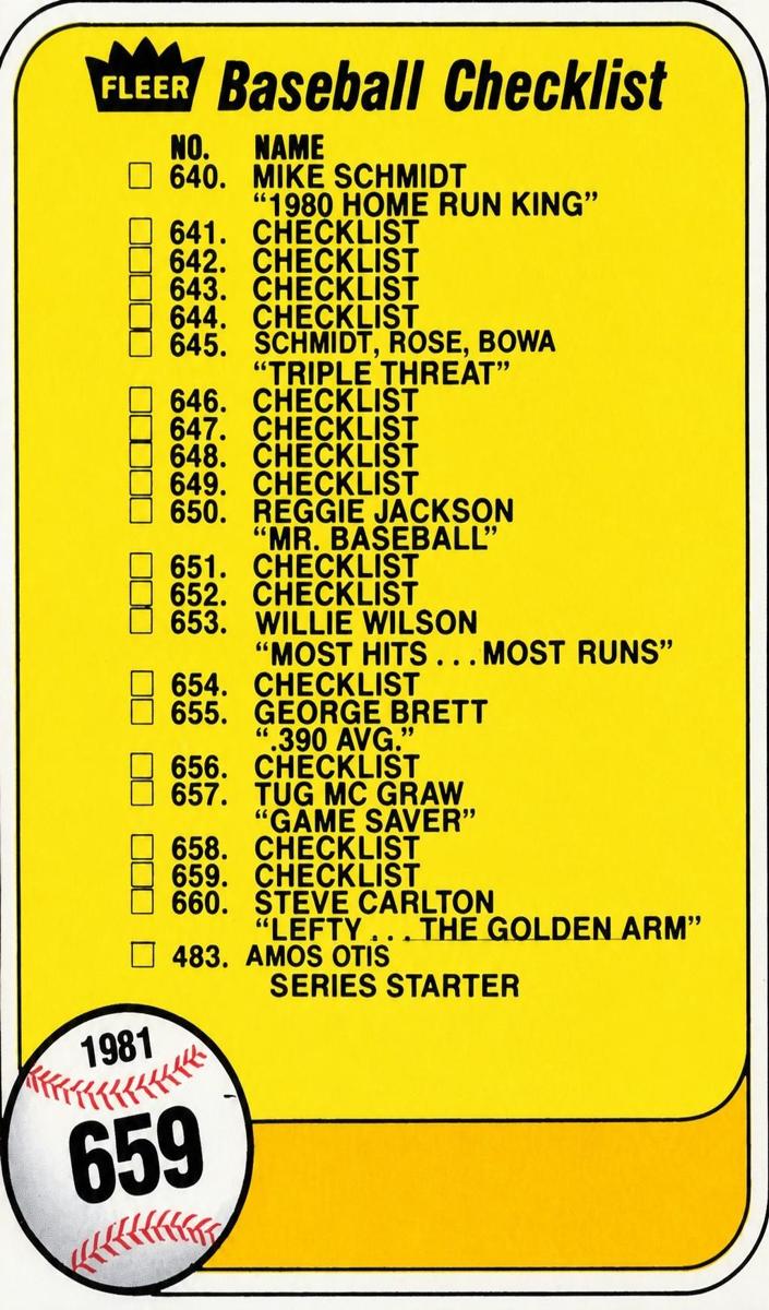 1981 Checklist #659