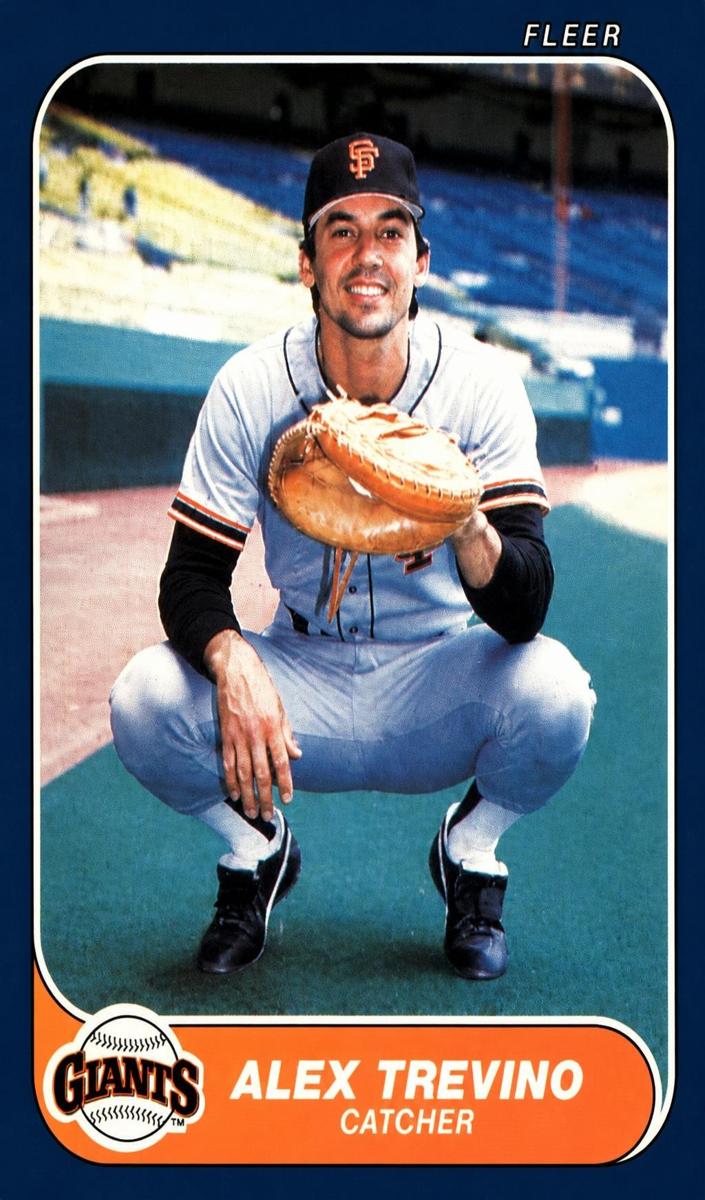 Alex Trevino 1986 Fleer Baseball