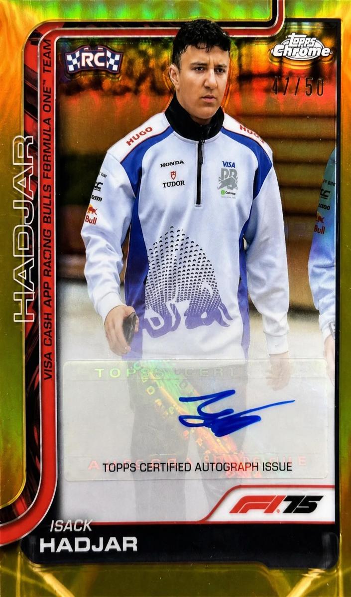 2025 Isack Hadjar [Gold Refractor] #CAC-HAD