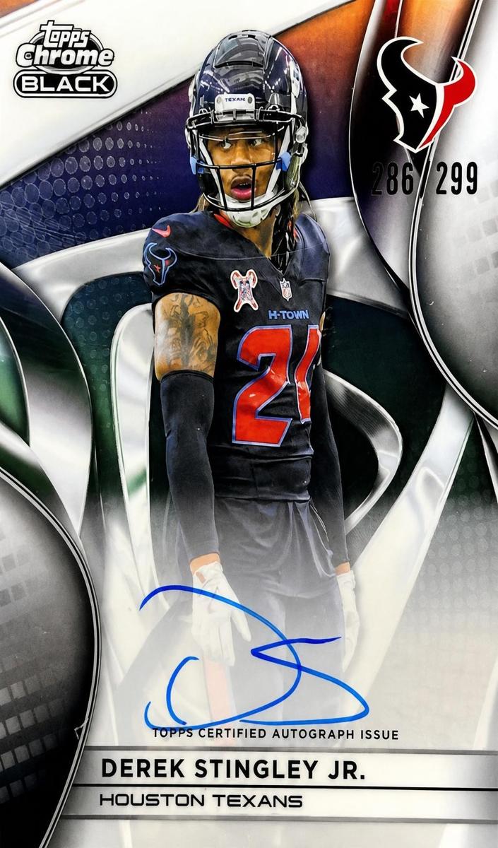2025 Topps Chrome Black Derek Stingley Jr. #AU-DS card