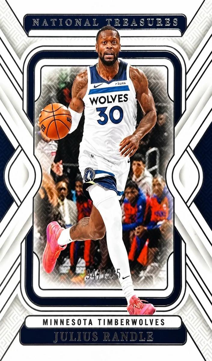2024 Panini National Treasures Julius Randle #100 card