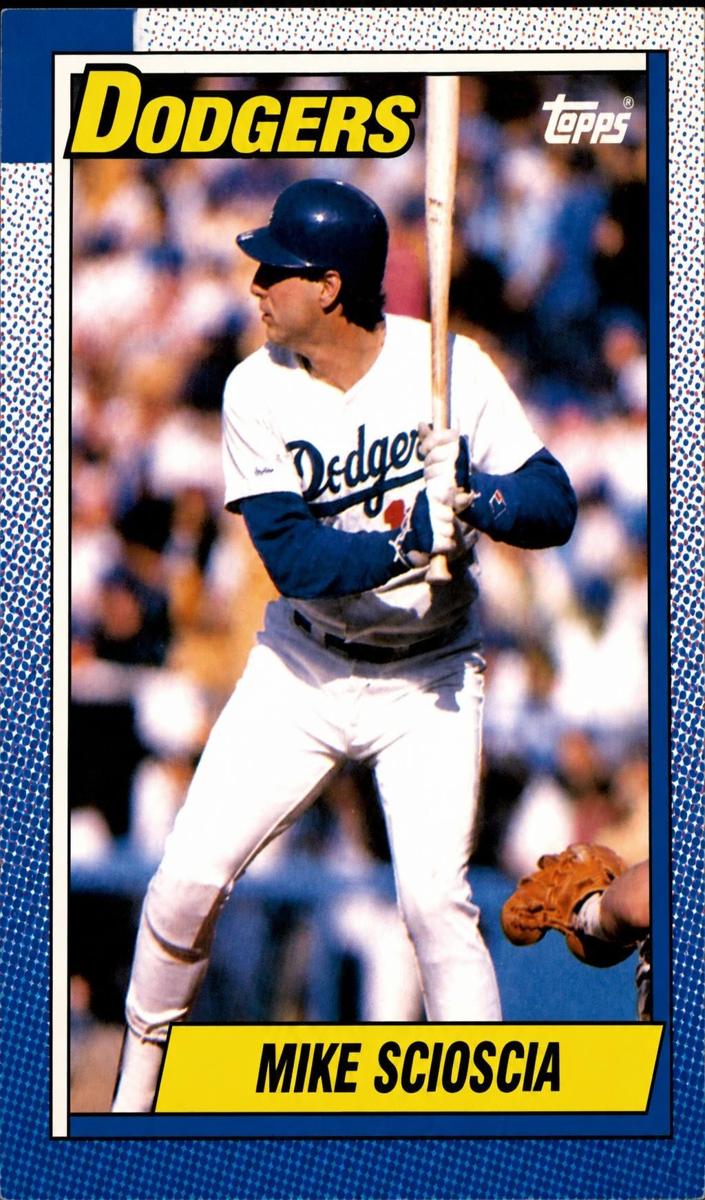 1990 Topps Mike Scioscia #605 card