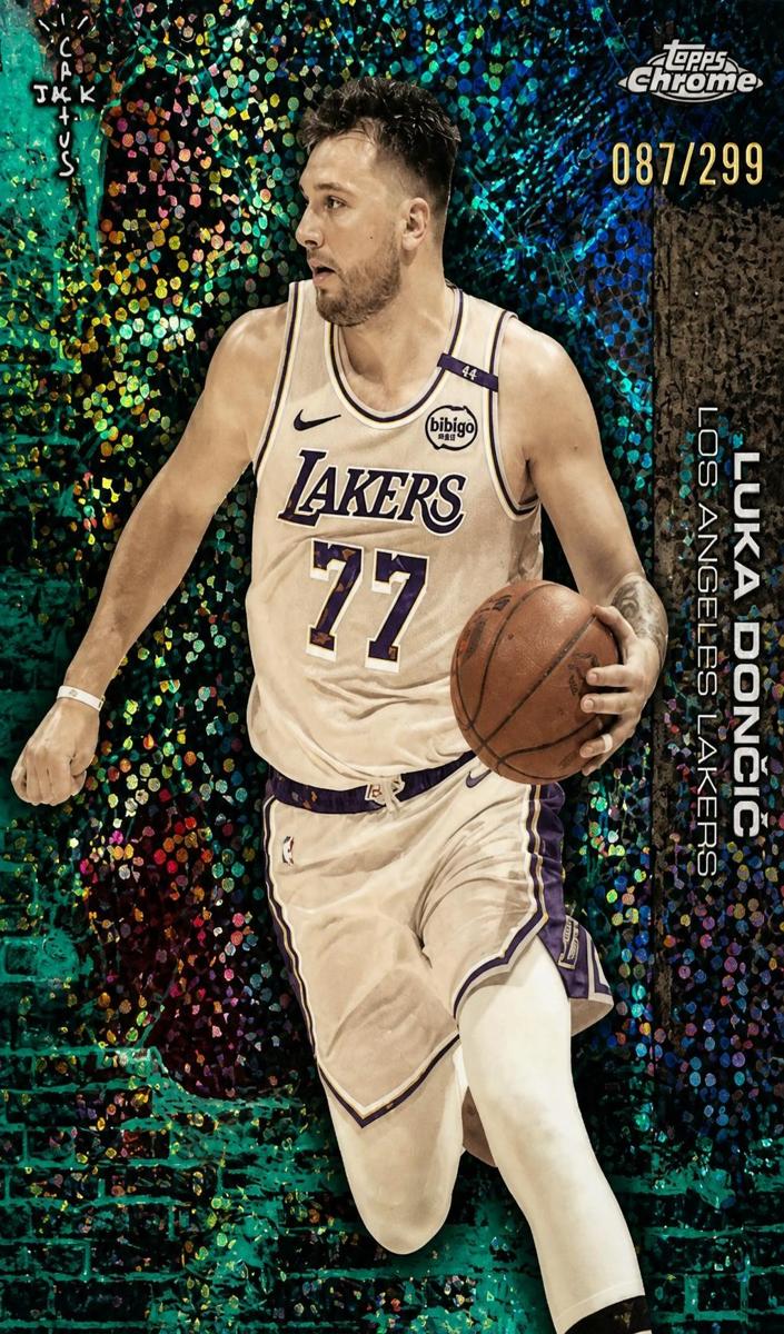 2025 Luka Doncic [Teal Speckle Refractor] #47