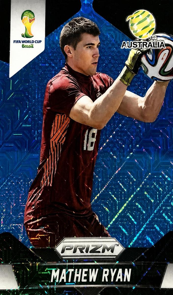 2014 Panini Prizm World Cup Mathew Ryan [Blue Pulsar] #14 card