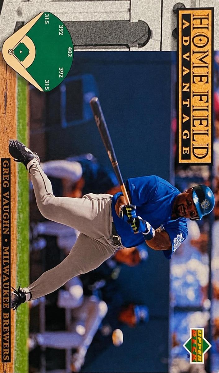 1994 Upper Deck Greg Vaughn #288 card