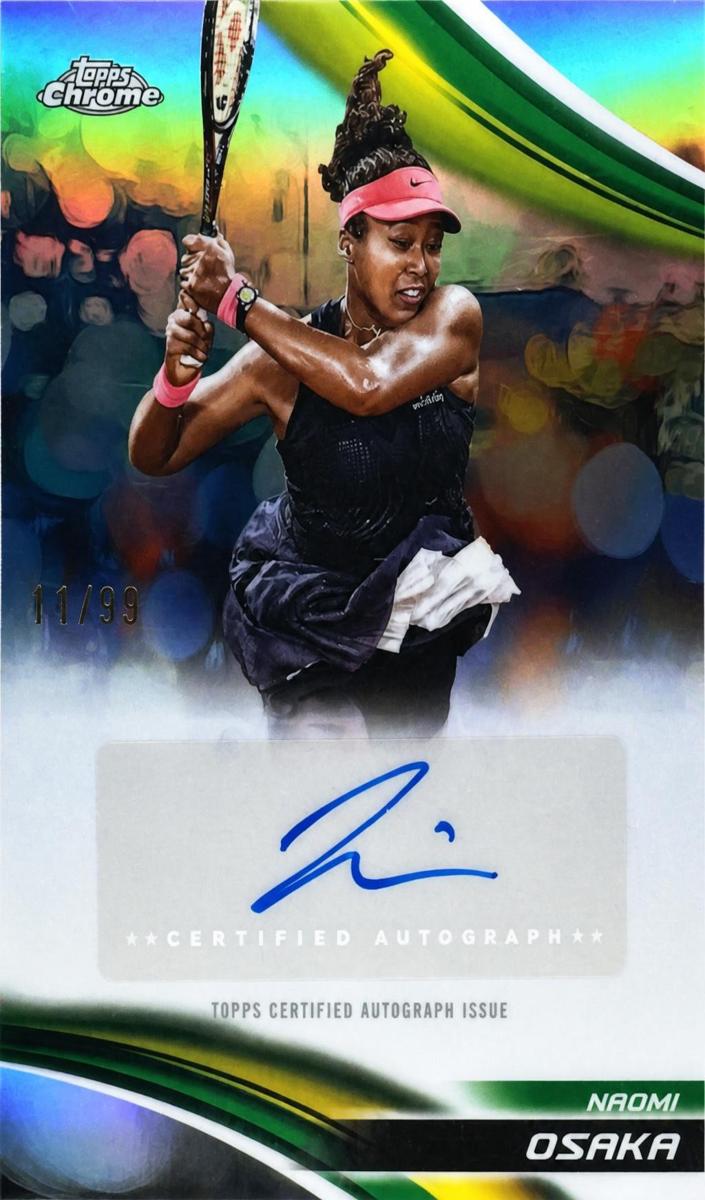 2025 Topps Chrome Sapphire Autograph Naomi Osaka #CA-NOA card