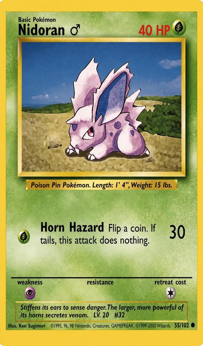 1999 Nidoran [Base Set 1999-2000] #55