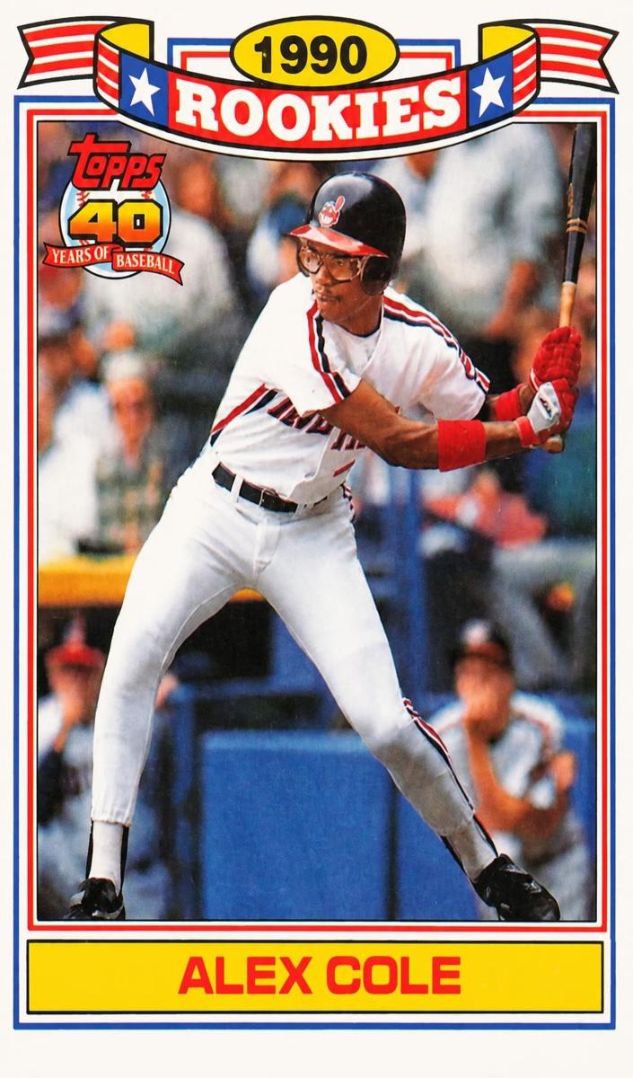 1991 Topps Alex Cole #6 card