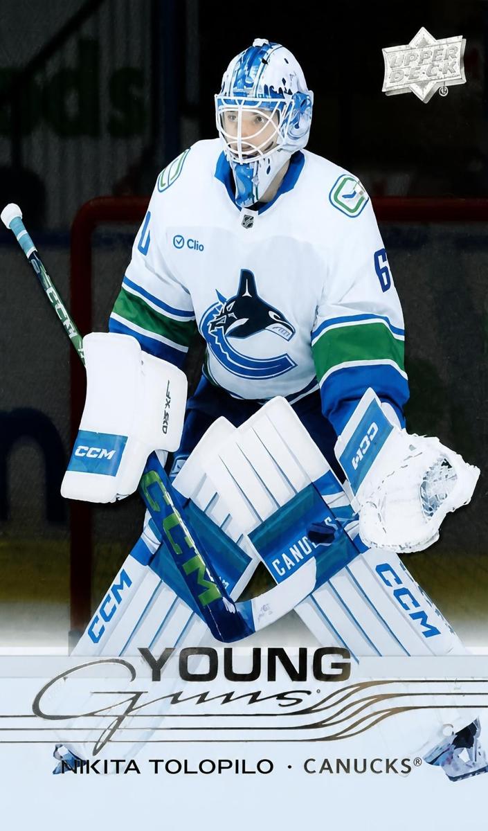 2025 Upper Deck Nikita Tolopilo [Clear Cut] #221 card