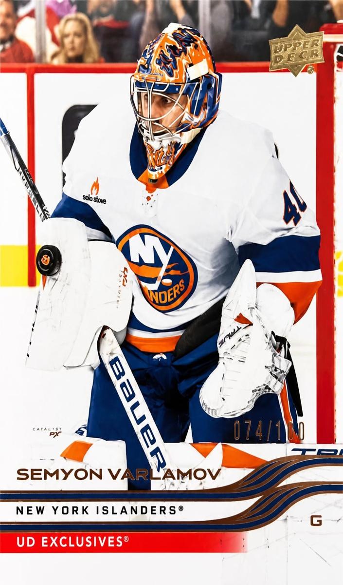 2025 Upper Deck Semyon Varlamov #108 card