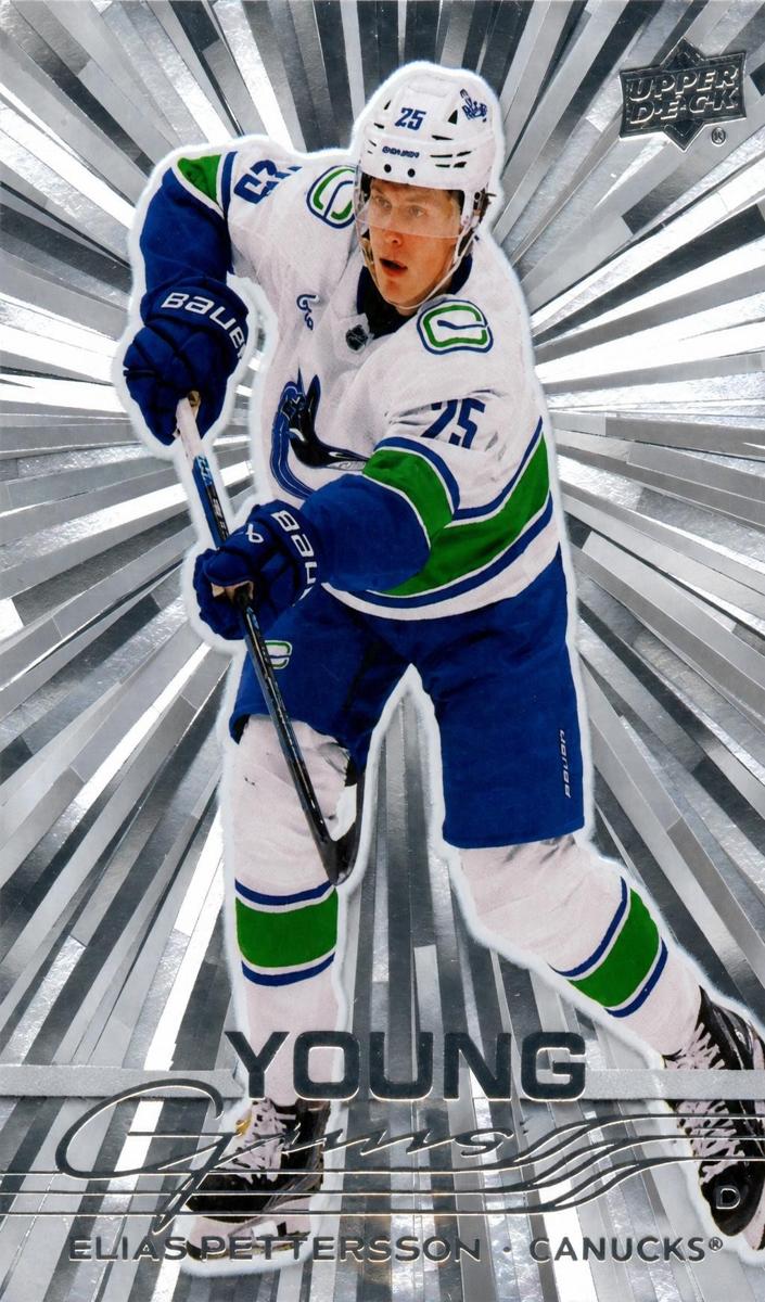 2025 Upper Deck Elias Pettersson [Outburst Silver] #223 card