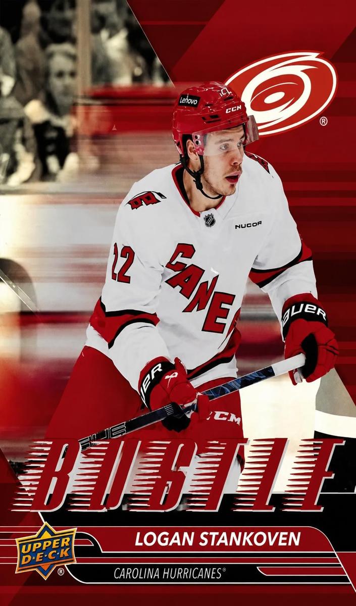 2025 Upper Deck Logan Stankoven [Red] #B-12 card