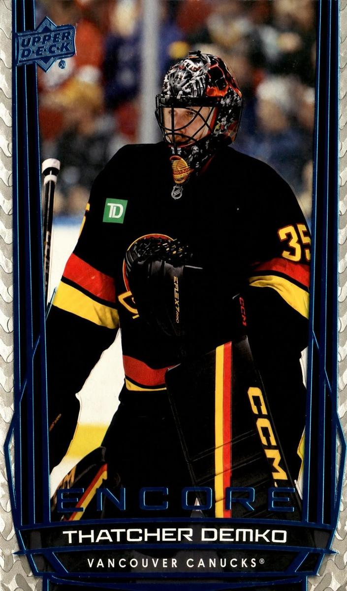 2025 Upper Deck Thatcher Demko [Blue] #E-35 card