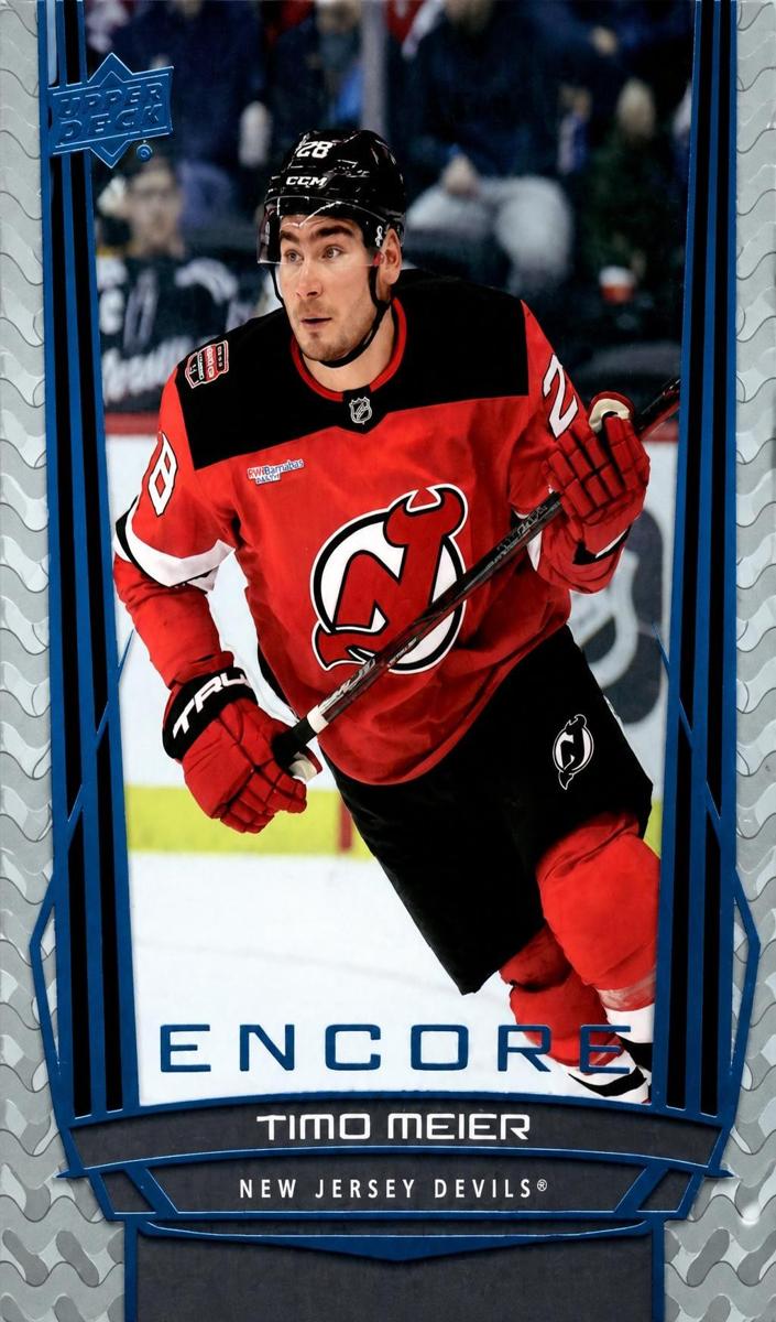 2025 Upper Deck Timo Meier [Blue] #E-18 card