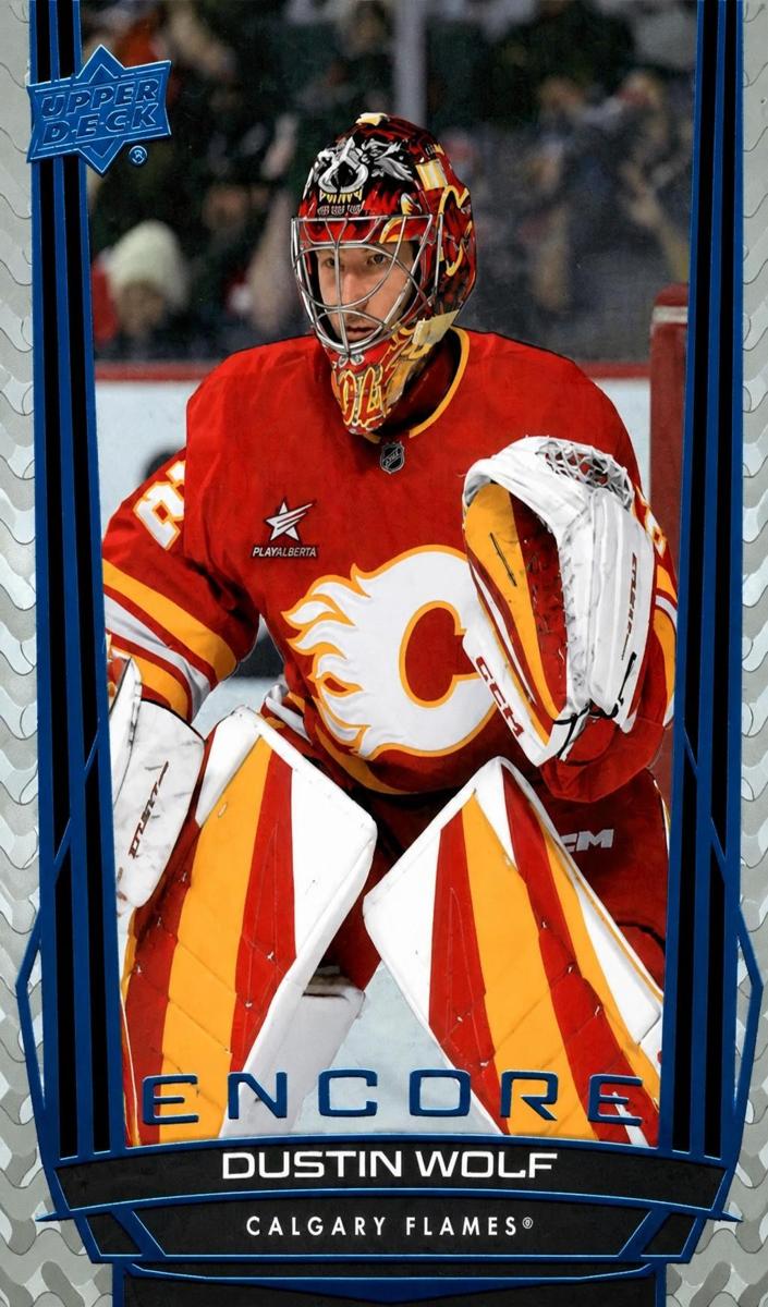 2025 Upper Deck Dustin Wolf [Blue] #E-69 card